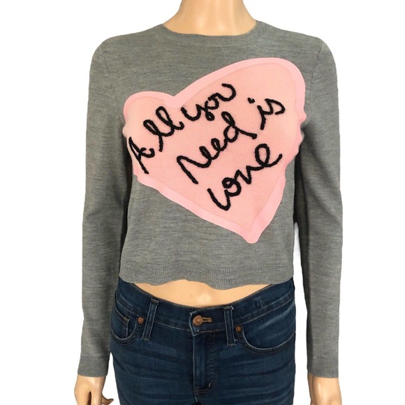 Alice + Olivia Sweaters - Alice + Olivia The Beatles Nokia Sweater Pullover Wool Embroidered